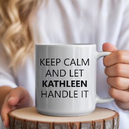 Motivational Custom Name Mug for Women or Men コーヒーマグカップ