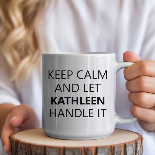 Motivational Custom Name Mug for Women or Men コーヒーマグカップ