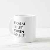 Motivational Custom Name Mug for Women or Men コーヒーマグカップ (正面左)