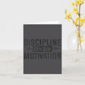Motivational Discipline Over Motivation Insrationa カード (黄色い花)