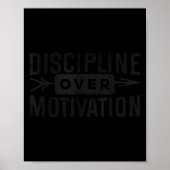 Motivational Discipline Over Motivation Insrationa ポスター (正面)