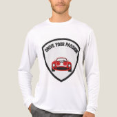 Motivational Embroidered Text Tee: Drive...passion トライブレンドTシャツ (正面)