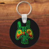 Motivational Find Your Fight Quote Art キーホルダー (裏面)