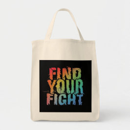 Motivational Find Your Fight Quote Art トートバッグ