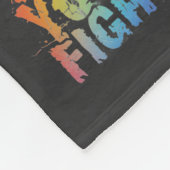 Motivational Find Your Fight Quote Art フリースブランケット (角)