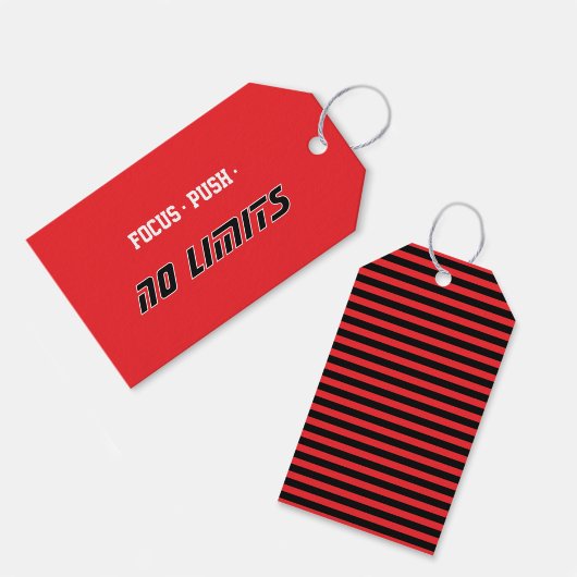 Motivational Fitness Red ギフトタグ
