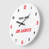 Motivational Fitness Wall Clock ラージ壁時計 (傾斜)
