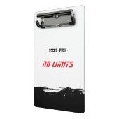 Motivational Fitness White ミニクリップボード (アングル2)