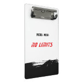 Motivational Fitness White ミニクリップボード (アングル)