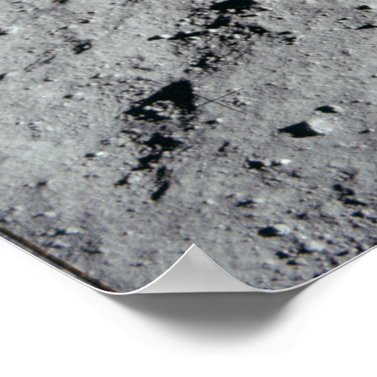 Motivational Funny Quote Footprints On The Moon ポスター (角)