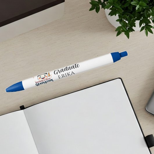 Motivational Graduation Pen - Custom Souvenir  黒ボールペン