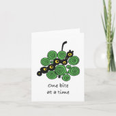 Motivational Greeting Card "One bite at a time" カード (正面)