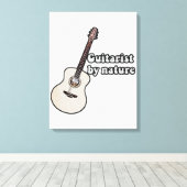 motivational guitar quote for guitarists キャンバスプリント (インサイチュ (ウッドフロア))