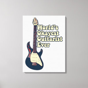 motivational guitar saying for guitarists キャンバスプリント