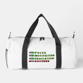 Motivational Gym Bag ダッフルバッグ (裏面)