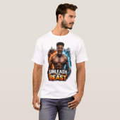 Motivational Gym & Fitness Power Mug Tシャツ (正面フル)
