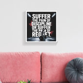 Motivational Gym Wall Art - Suffer the Pain of Dis キャンバスプリント (インサイチュ (リビング))