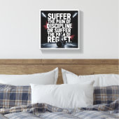 Motivational Gym Wall Art - Suffer the Pain of Dis キャンバスプリント (インサイチュ (寝室))