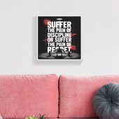 Motivational Gym Wall Art - Suffer the Pain of Dis キャンバスプリント (インサイチュ (リビング))