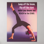 Motivational Gymnastics Quote ポスター (正面)