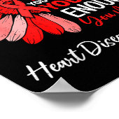 Motivational Heart Health Heart Disease Awareness  ポスター (角)