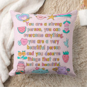 Motivational Home Decor Accent クッション (ブランケット)