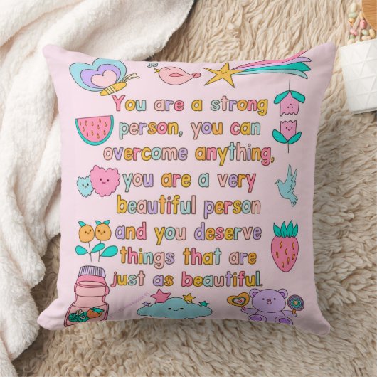 Motivational Home Decor Accent クッション (ブランケット)