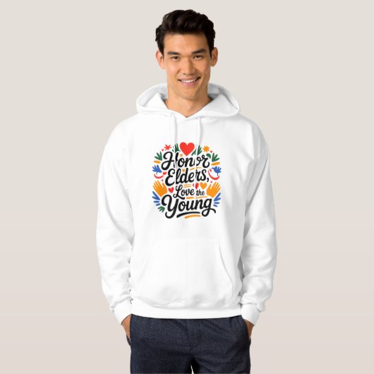 Motivational Hoodie for Men – Do Something Today パーカ (正面フル)