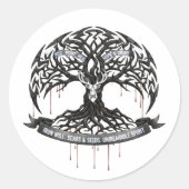 Motivational Hope & Strength Round Stocker  ラウンドシール (正面)