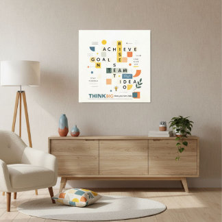 Motivational inspirational minimalist typography  キャンバスプリント