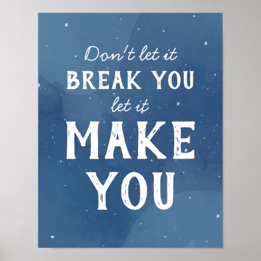 Motivational Inspirational Quote Art ポスター (正面)