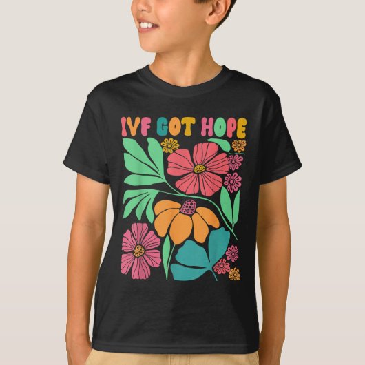 Motivational Inspired Ivf Mama Wildflower Ivf Mom  Tシャツ (正面)