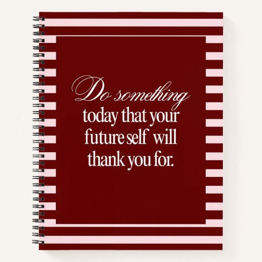 Motivational Journal, Productivity Spiral Notebook ノートブック (正面)