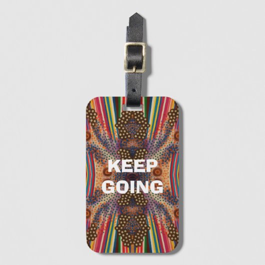 Motivational “Keep Going” Cell Phone Cover ラゲッジタグ (正面縦)