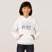 Motivational Kids’ Pullover Hoodie (正面フル)