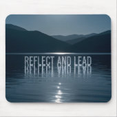 Motivational Leadership Desk Decor - Night Mountai マウスパッド (正面)