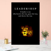Motivational Leadership Lion アクリルサイン (ウェディング)