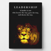 Motivational Leadership Lion フォトプラーク (正面)