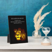 Motivational Leadership Lion フォトプラーク (側面)