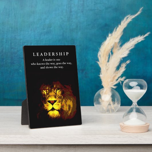 Motivational Leadership Lion フォトプラーク (側面)