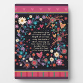 Motivational Length of Our Days Inspiring Quote フォトプラーク (正面)