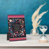 Motivational Length of Our Days Inspiring Quote フォトプラーク (側面)