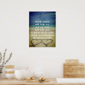 Motivational Life And Faith inspirational Quote ポスター (キッチン)