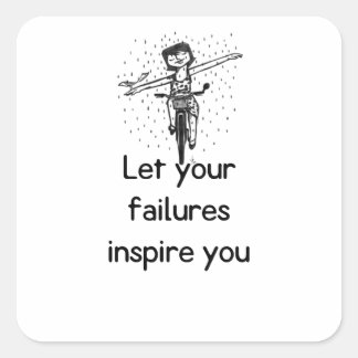 Motivational life quote Sticker スクエアシール