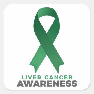 Motivational Liver Cancer Awareness quotes sayings スクエアシール