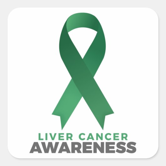 Motivational Liver Cancer Awareness quotes sayings スクエアシール (正面)