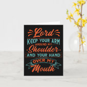 Motivational Lord Keep Your Arm Around My Shoulder カード (黄色い花)