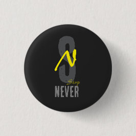 Motivational Minimal Button Pin – Positive Energy  缶バッジ