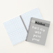 Motivational Minimalist Printable Spiral Notebook ノートブック (内部)