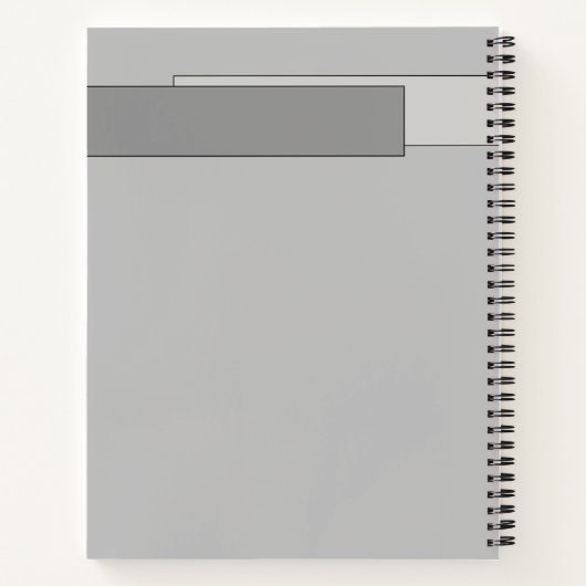 Motivational Minimalist Printable Spiral Notebook ノートブック (裏面)